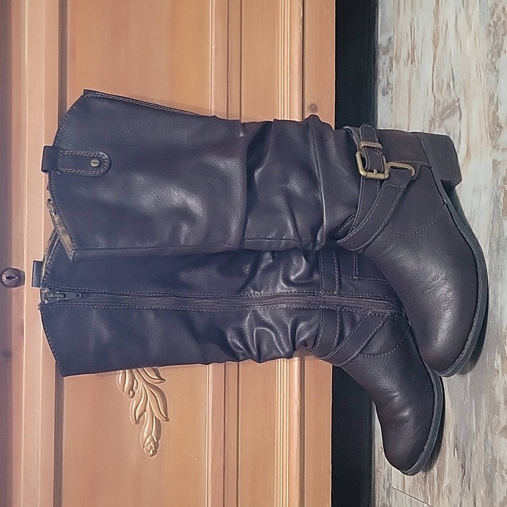 Mootsies Tootsies Women's Brown Zip Boots Size 6